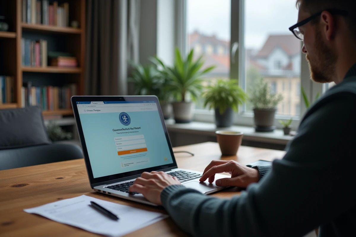 Personne effectuant une démarche en ligne pour le prix camel au Luxembourg depuis son domicile en 2026