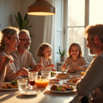 Family Business saison 4 : intrigues, casting et ce que l’on peut attendre Famille multigenerational partageant un repas à Paris