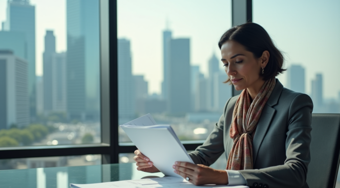 Tirer profit d’un Unscheduled interchange : est-ce possible ? Femme d'affaires en costume gris dans un bureau moderne