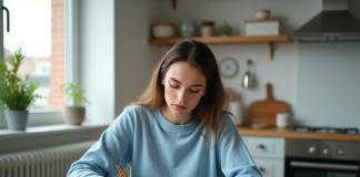 Gérer ses finances : astuces pratiques pour maîtriser son budget Jeune femme en train de gérer ses finances à la maison