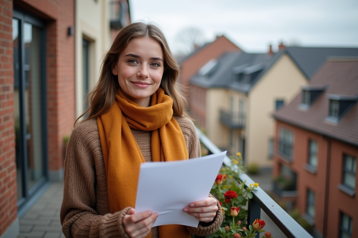 Jeune femme tenant rapport d