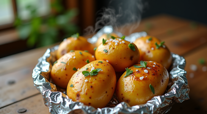 Maîtriser la cuisson des pommes de terre en papillote au four