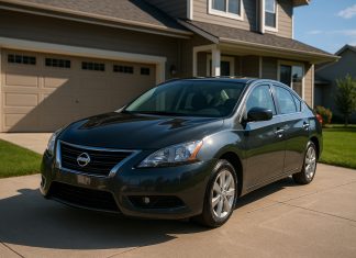 Voitures d’occasion Nissan : les modèles les plus fiables à privilégier Voiture Nissan d'occasion brillante devant maison moderne